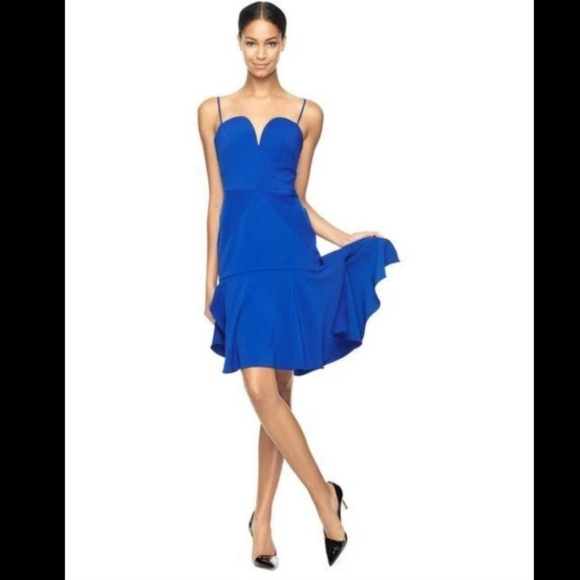 Milly Dresses & Skirts - New Milly Italian Cady Kelly Mini Dress in Cobalt Blue Size 10 Fit n Flare $450